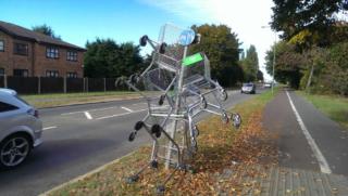 Funny shopping trolley picture