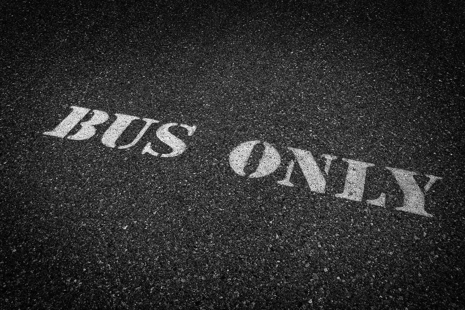Bus lane - busses only